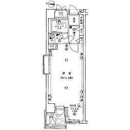メゾン文京関口II 9階1Kの間取り