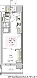 アーバネックス東梅田 1LDKの間取図画像