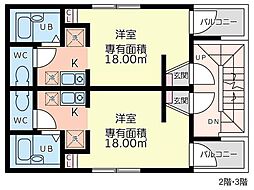 T-メゾン 1Kの間取図画像