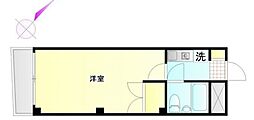 フラッツ上野桜木 ワンルームの間取図画像