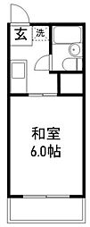 ティーズハイツ実籾 1Kの間取図画像