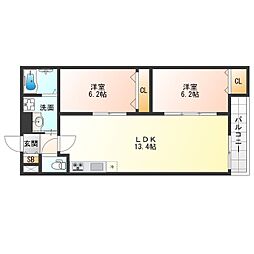 BJ,DA・VINCI 2LDKの間取図画像