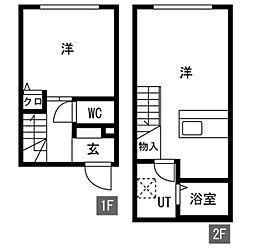 ザクラスグランドレジデンス 1LDKの間取図画像