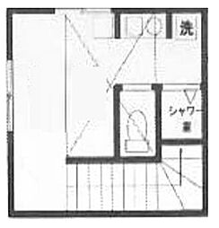 家和パレス 2階ワンルームの間取り