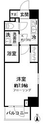 モンレーヴ御徒町 1Kの間取図画像