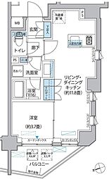 プラネソシエ大森山王 1LDKの間取図画像