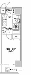 プライムアーバン新百合ケ丘 1Kの間取図画像