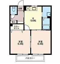 静岡県田方郡函南町間宮（賃貸アパート2K・2階・42.36㎡） その2