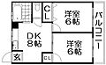 香里山之手ハイツ2階5.0万円
