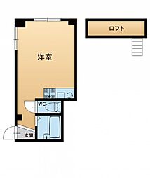 ラ・メール南福岡 ワンルームの間取図画像