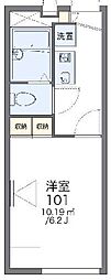 レオパレスウィル 1Kの間取図画像
