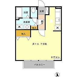 タウンコート31 ワンルームの間取図画像