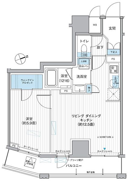 栖-すみか-浅草蔵前 1002｜東京都台東区駒形１丁目(賃貸マンション1LDK・10階・43.37㎡)の写真 その2