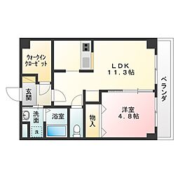 間取図画像 1LDK