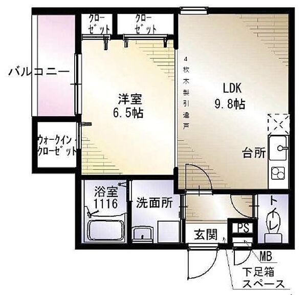 大阪府三島郡島本町桜井４丁目(賃貸アパート1LDK・3階・40.03㎡)の写真 その2