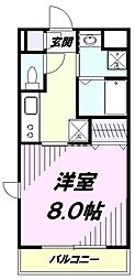 (仮称)プロスぺリタT 1Kの間取図画像