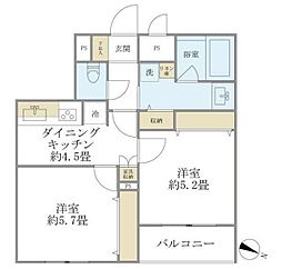The Shinagawa East Residence 2Kの間取図画像