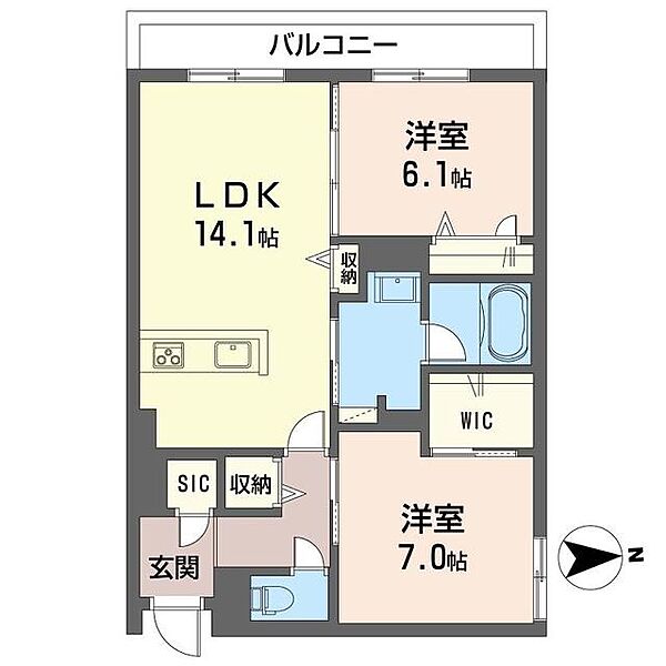 カーサ　アルテ　II 00201｜東京都北区浮間４丁目(賃貸マンション2LDK・2階・67.08㎡)の写真 その2