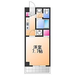 鳳TKハイツ2号館 1Kの間取図画像