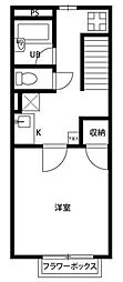 アムールK・T・T・M 1Kの間取図画像