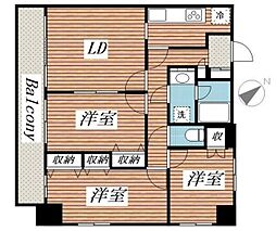 メゾン・ド・ヴィレ白金台 11階3LDKの間取り