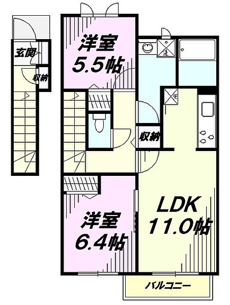 画像2:間取図