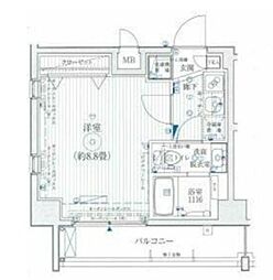リライア東武練馬 1Kの間取図画像