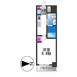 M'PLAZA小阪駅前 1Kの間取図画像