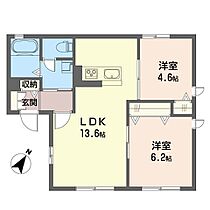 ピュアハウス 00101 ｜ 東京都清瀬市元町１丁目16-5（賃貸アパート2LDK・1階・52.50㎡） その2