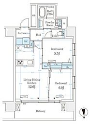 間取図画像 2LDK