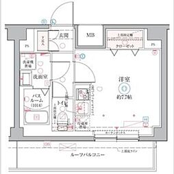 クレヴィスタ戸田 1Kの間取図画像