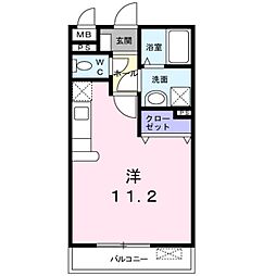 フォーユー ワンルームの間取図画像