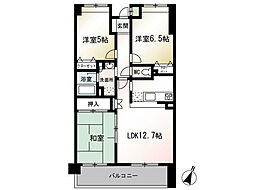アンジェリーク 3LDKの間取図画像