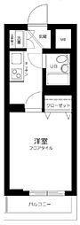ルーブル新宿西落合2 1Kの間取図画像