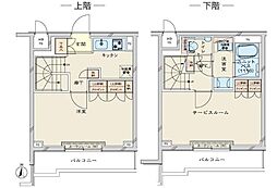 ルーブル川崎鷺沼 1SKの間取図画像