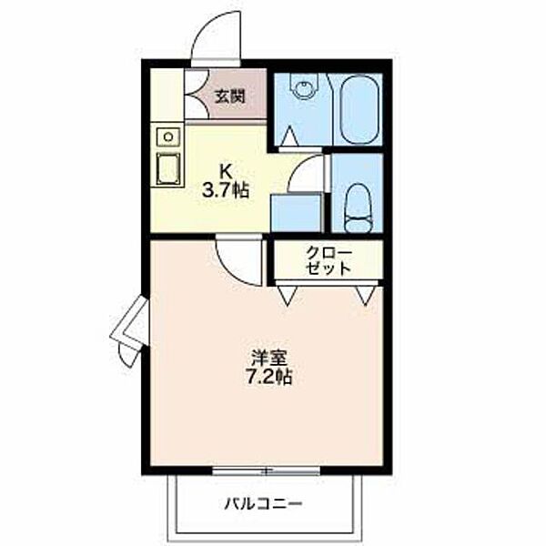 ＡＣＡＮＴＨＵＳ B102｜静岡県浜松市中央区和合町(賃貸アパート1K・1階・22.00㎡)の写真 その2