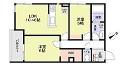 K・RioGrande 2LDKの間取図画像