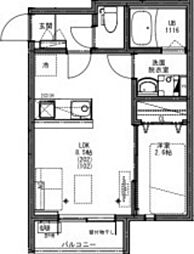 KEIAI RESIDENCE 西八王子III 1LDKの間取図画像