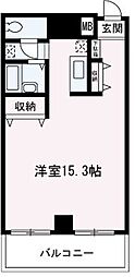 リーブル朝霞 ワンルームの間取図画像
