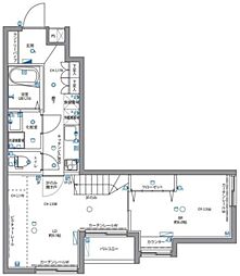 スペリオール白金台 3階2Kの間取り