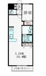 RESERVE H&M RESIDENCE 1階1LDKの間取り