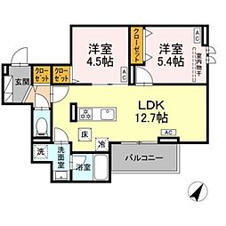 間取図画像 2LDK