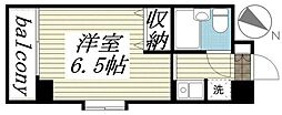 ジュネパレス松戸第41 ワンルームの間取図画像