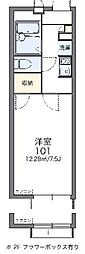 レオパレス唐沢 1Kの間取図画像