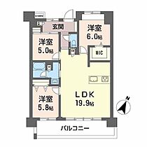 ＬａＳａｎｔｅ照葉オーシャンテラス A1007 ｜ 福岡県福岡市東区香椎照葉１丁目4-2（賃貸マンション3LDK・10階・79.70㎡） その2