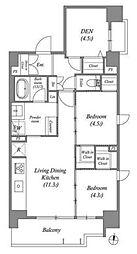 ACPレジデンス三ノ輪テラス 2LDKの間取図画像