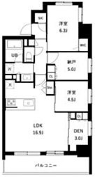 アーバンパーク立石 7階2SLDKの間取り
