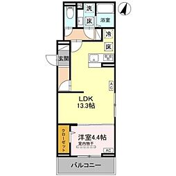 間取図画像 1LDK
