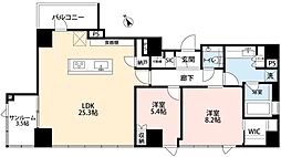 希神楽坂テラス 2LDKの間取図画像