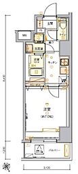 LIVCITY西川口弐番館 1Kの間取図画像